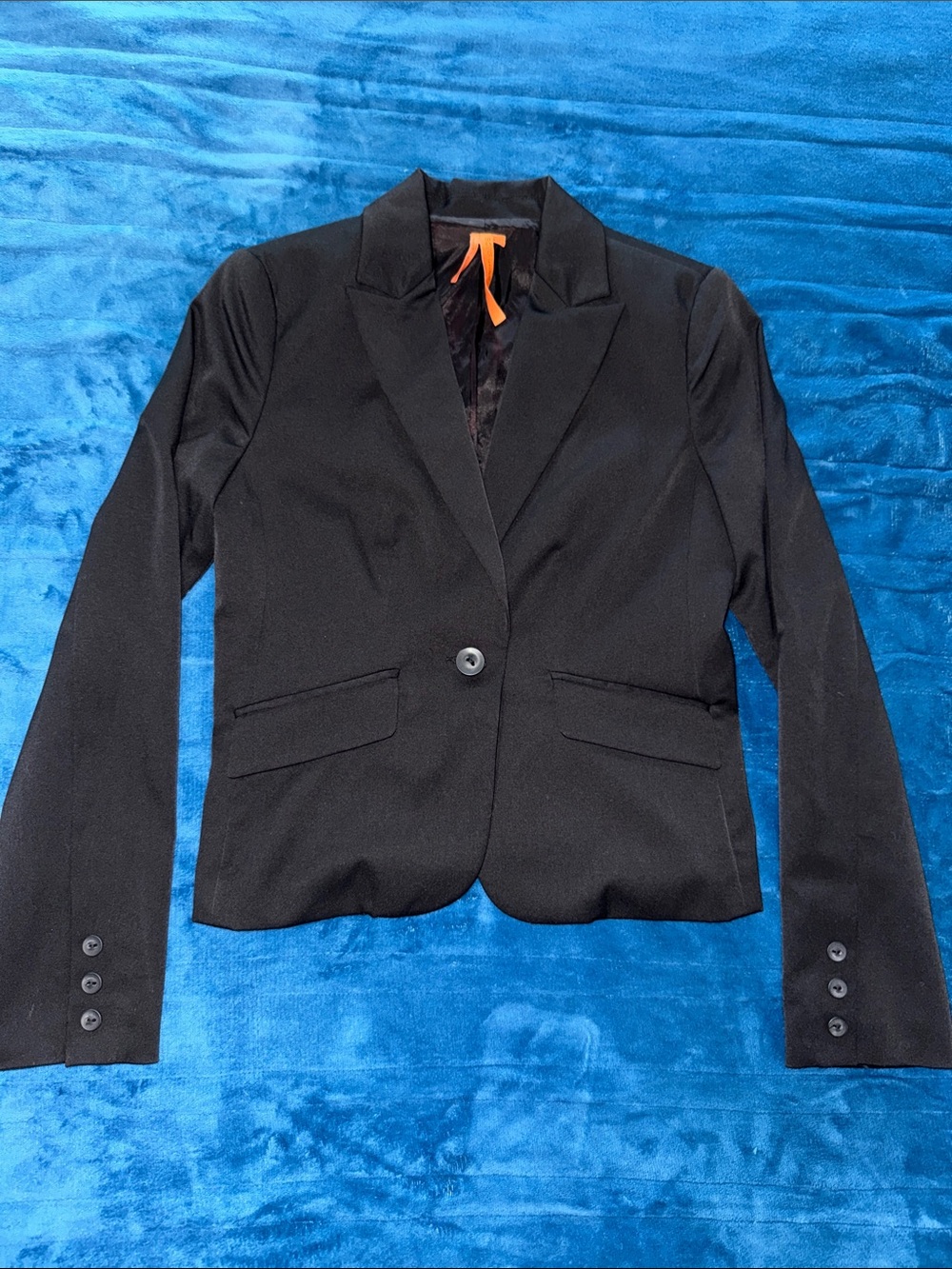 BCBGeneration Black Women's Single-Button Blazer. Size 8
